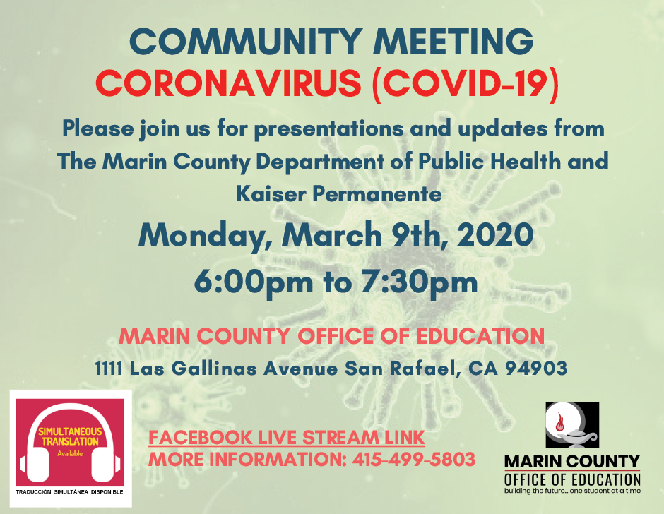 Community Meeting About Coronavirus March 9, 2020