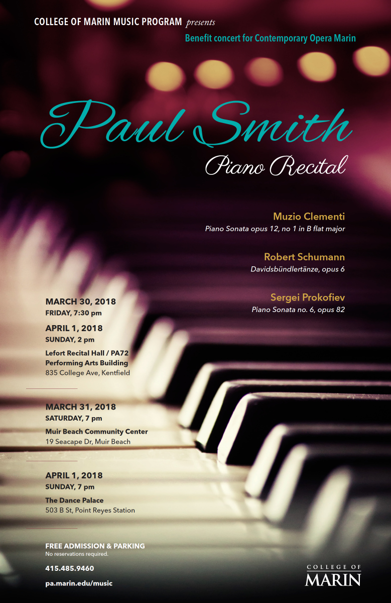Paul Smith Piano Recital Poster
