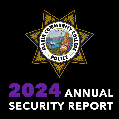 College of Marin Police Department seal with text: 2024 Annual Security Report