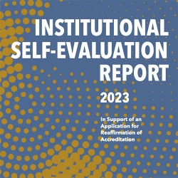 Cover of COM's Institutional Self Evaluation Report 2023